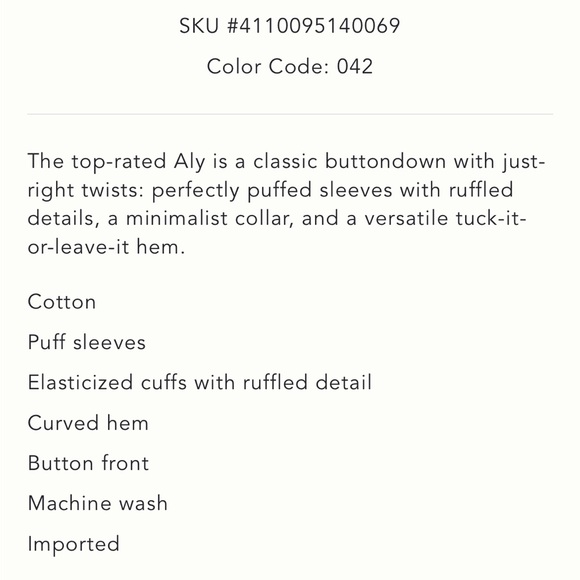 Pilcro Aly-Puff Sleeve Denim Blouse - Picture 5 of 16